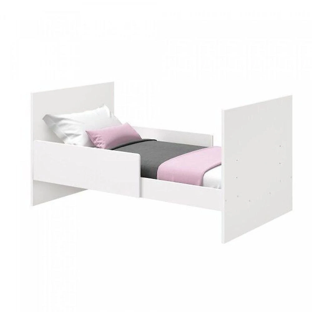 Quarto Completo Zaki com Berço 3 em 1 Katatau Branco Fosco
