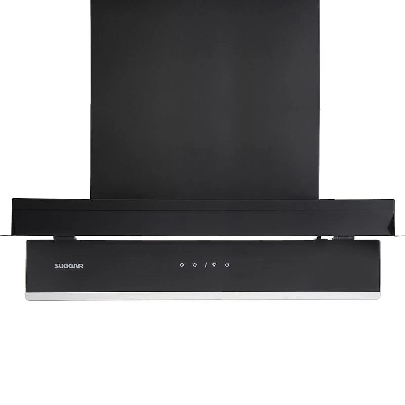 Coifa de Embutir Suggar Titanium 90cm Preto com Painel Móvel
