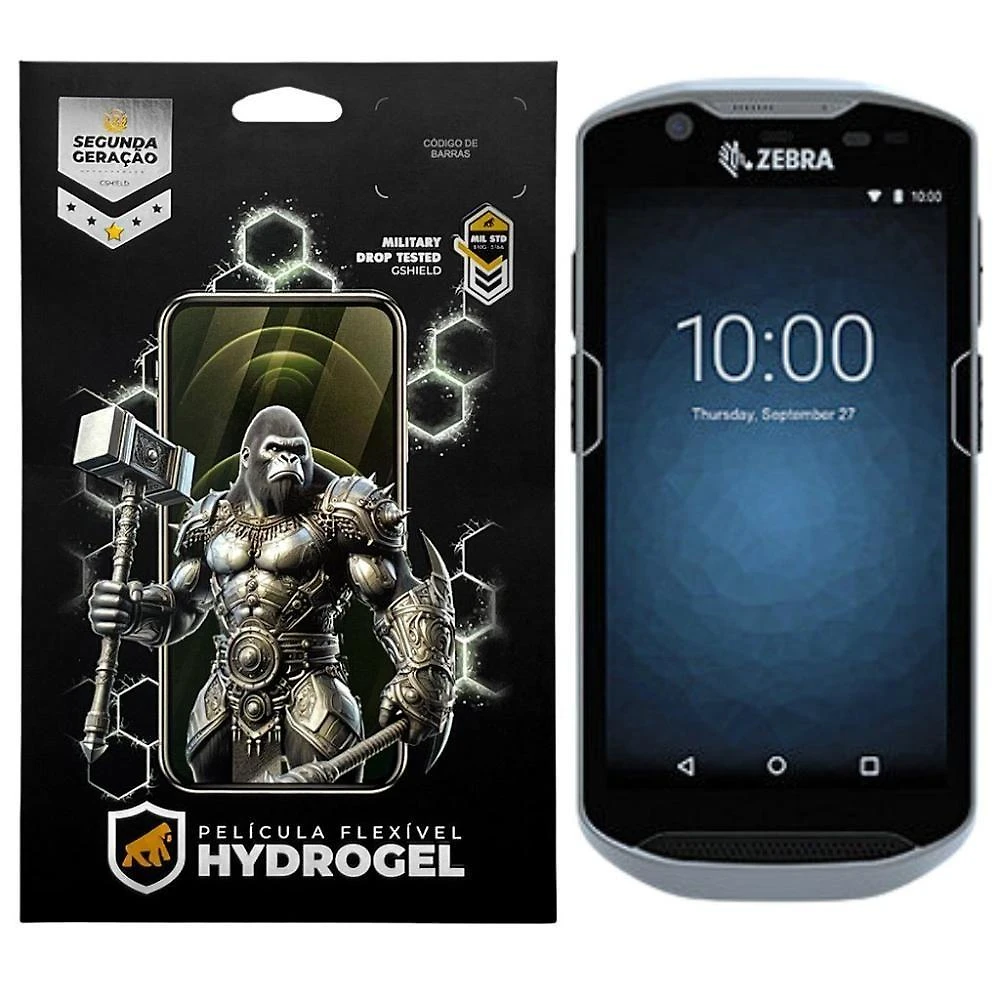 Película Gshield Hydrogel Hd para Zebra TC57 com Proteção Contra Riscos em Hidro Nano Pet e TPU Soft