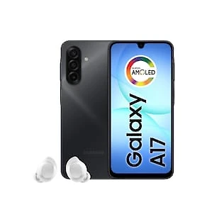 Smartphone Samsung Galaxy A17 4G Tela 6.7" 128GB Câmera Tripla 50MP Preto + Galaxy Buds Core Bluetooth Branco