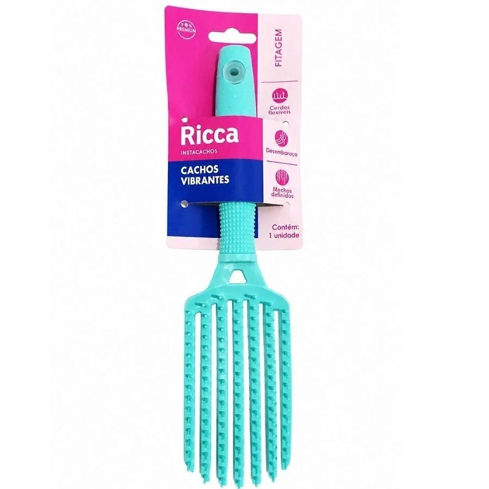 Escova para Cabelo Fitagem Cachos Vibrantes No 2443 Verde Ricca