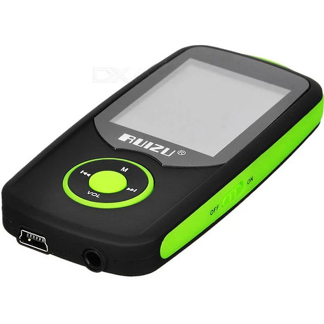 Miniatura MP3 Player Ruizu X06 Bluetooth 8GB Bateria 100 Horas Verde