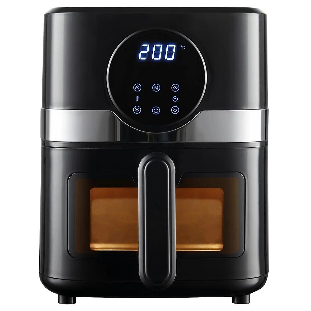 Air Fryer sem Óleo Digital Extream 4,3L 1400W Preto e Prata 110V