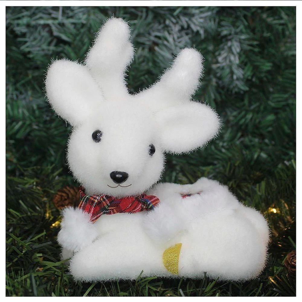 Boneco Natal Enfeite Natalino Rena Felpuda 20cm