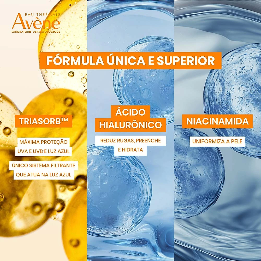 Protetor Solar Facial Avène Mat Perfect Anti-Idade FPS60 Claro