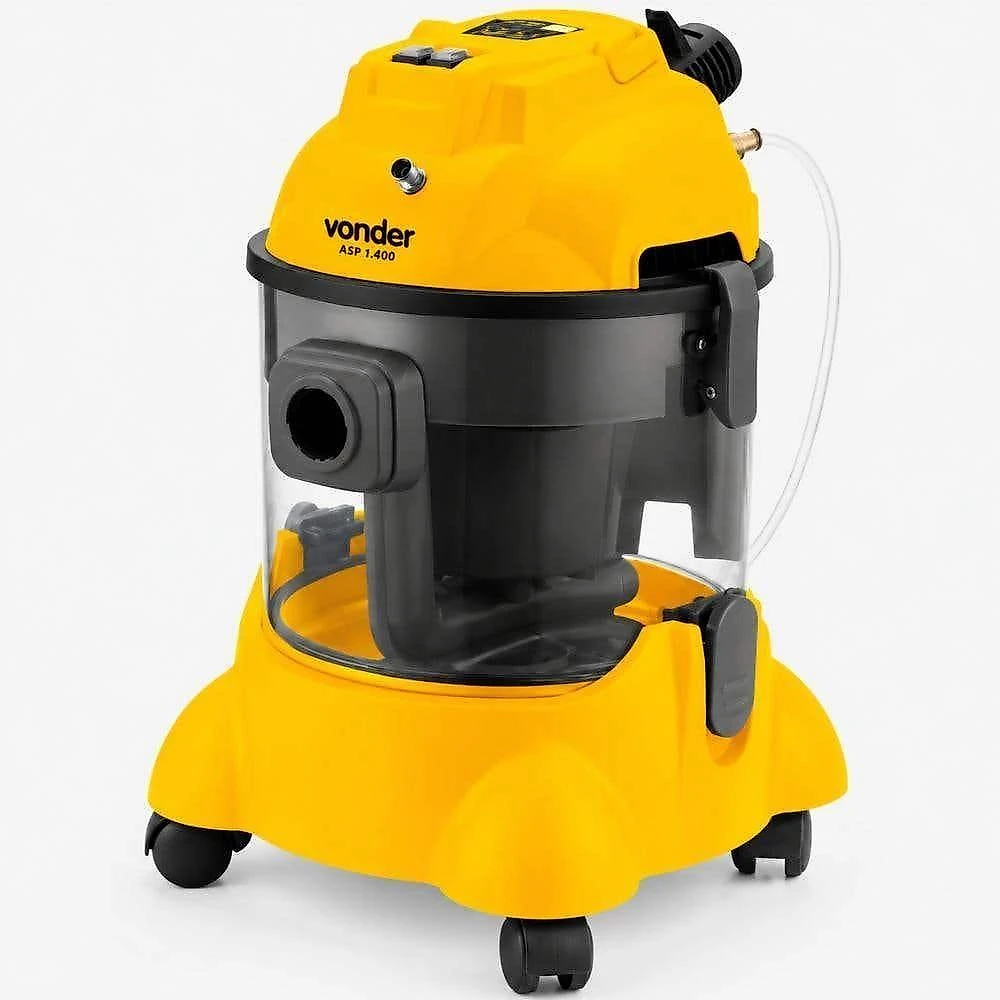 Aspirador e Extrator para Sólidos e Líquidos Portátil Vonder ELV1300 1300W 10L Amarelo 110V