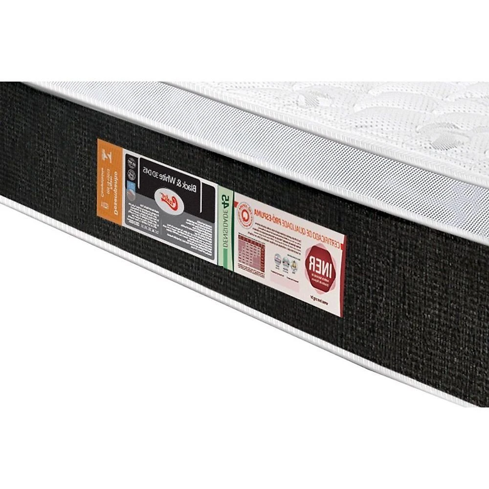 Colchão Especial Espuma D45 Black White Air Euro Pillow (96x203x23) - Castor