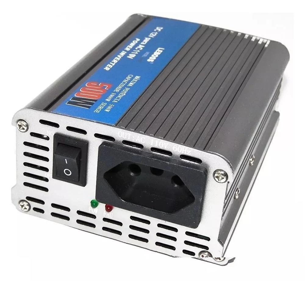 Inversor Conversor 12v para 220v Potência 500w Veicular Transformador Tensão Leboss