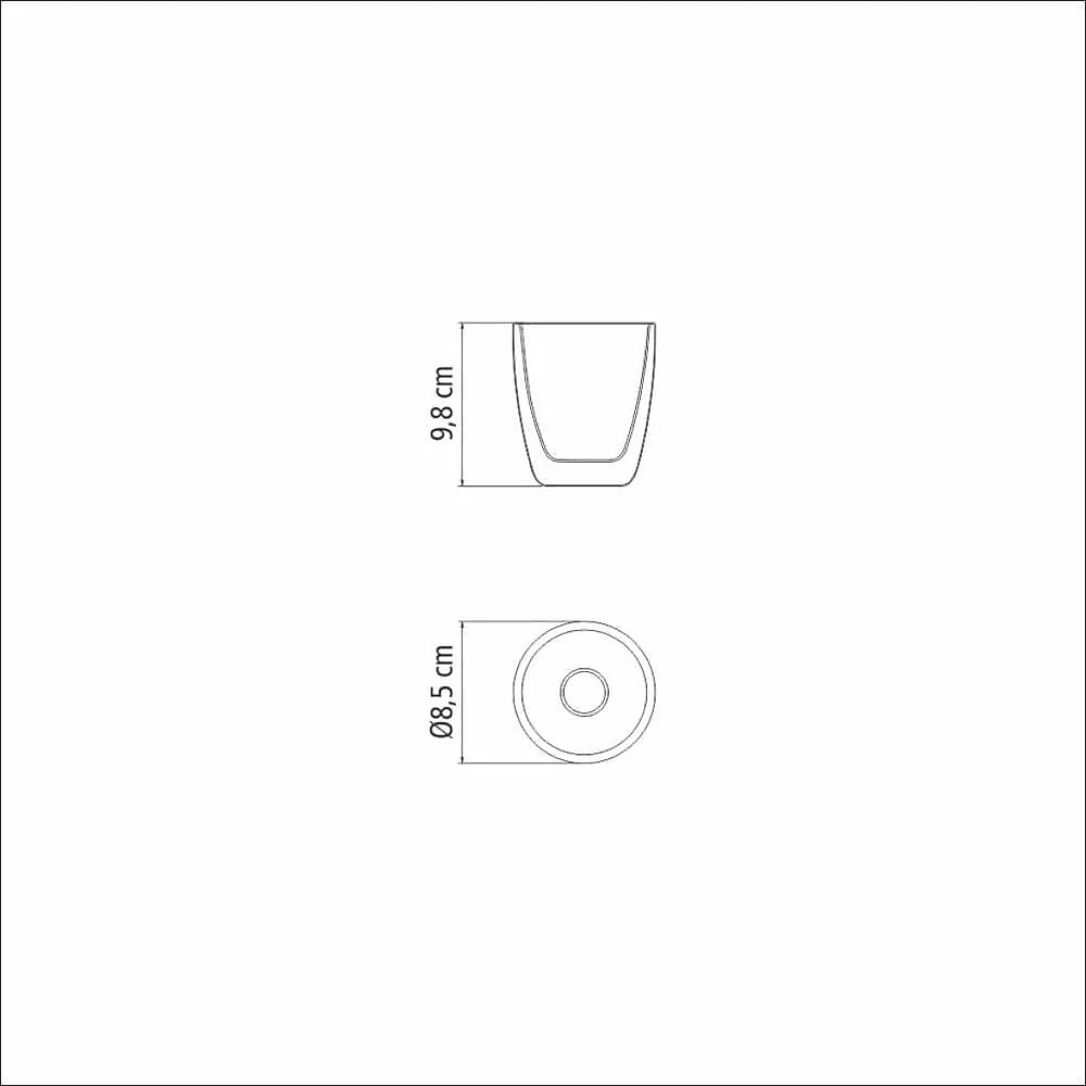 Conjunto de Xícaras 64760420 para Chá e Café em Vidro com Paredes Duplas Transparente Tramontina 2