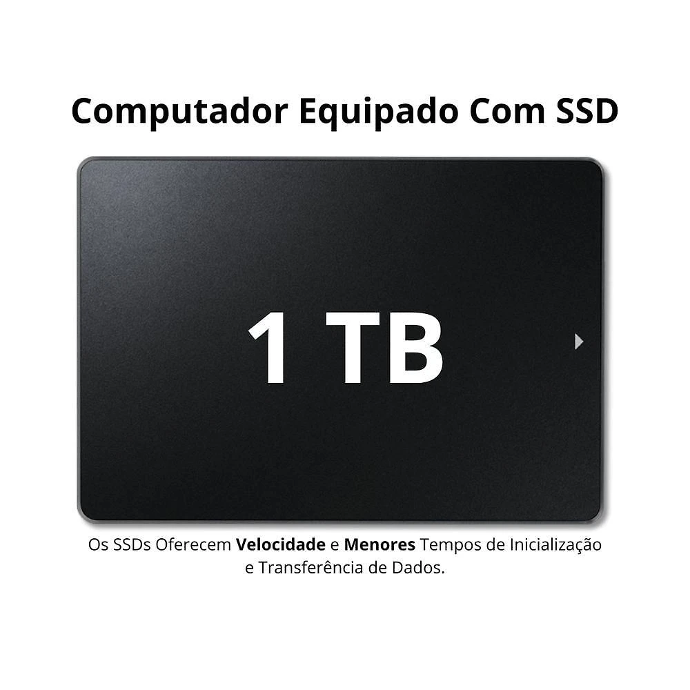 Miniatura Pc Gamer Computador Completo Intel Core I7 16gb Ssd 512gb Kit Gamer Headset Monitor 23''