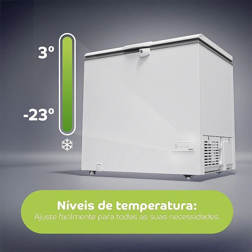 Freezer Horizontal Consul CHA31MB 307 Litros, Branco - 220V 220 Volts
