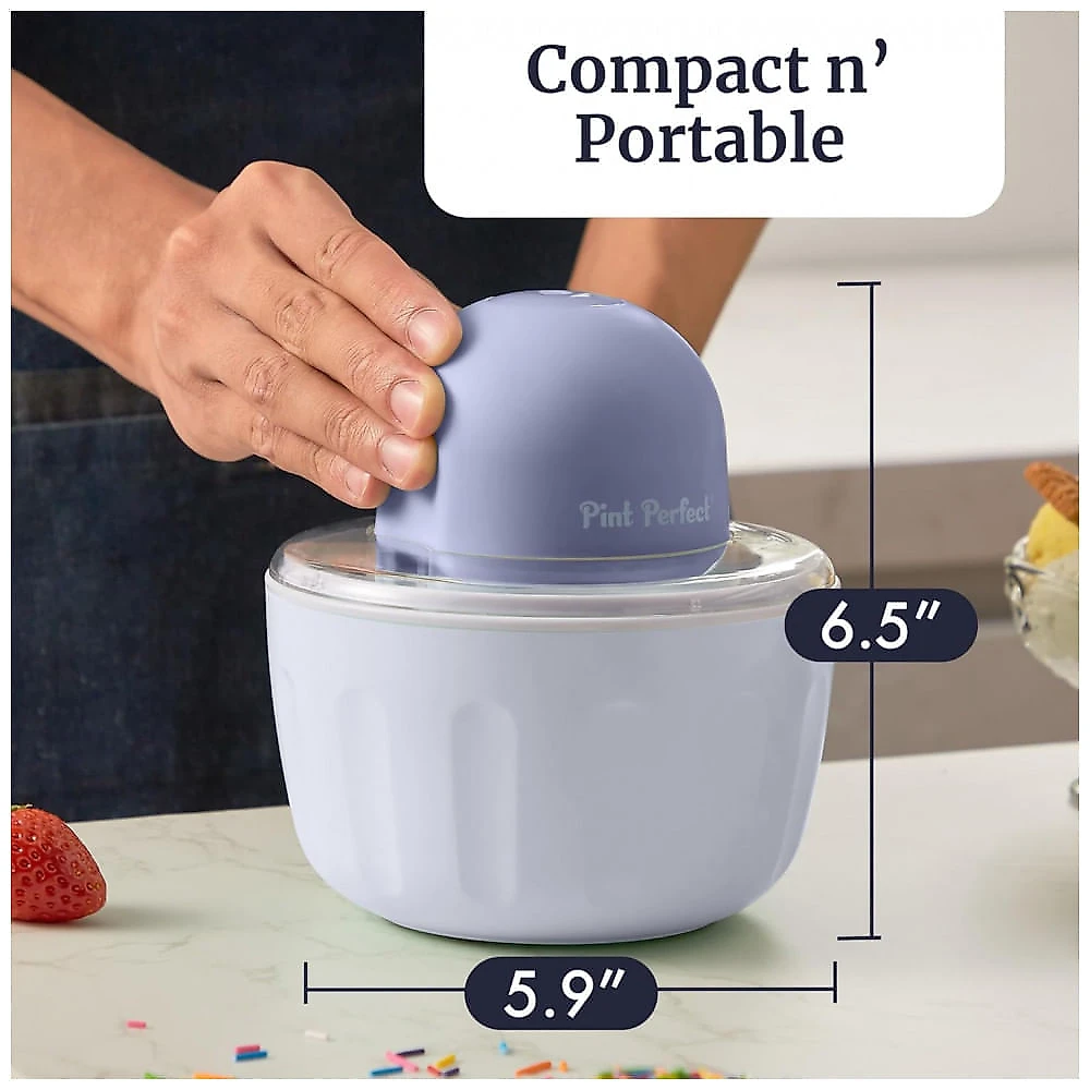 Sorveteira Elite Gourmet Periwinkle 2 x 1 Pintas com 2 Tigelas Congelantes EIM1205DB