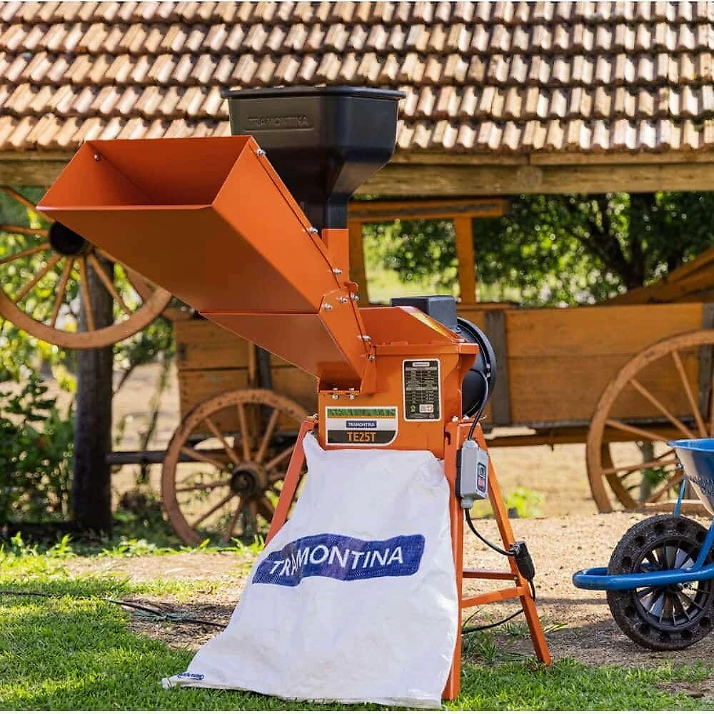 Triturador Elétrico Forrageiro com Motor 2CV Suporte Quadrado TE25T TRAMONTINA Bivolt