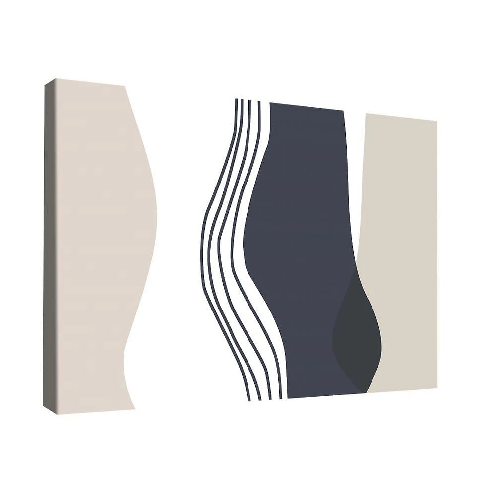 Quadro Abstrato Linhas -- Br Artes