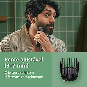 Aparador de Pelos Philips Multigroom MG3941/15 10 em 1 Bivolt