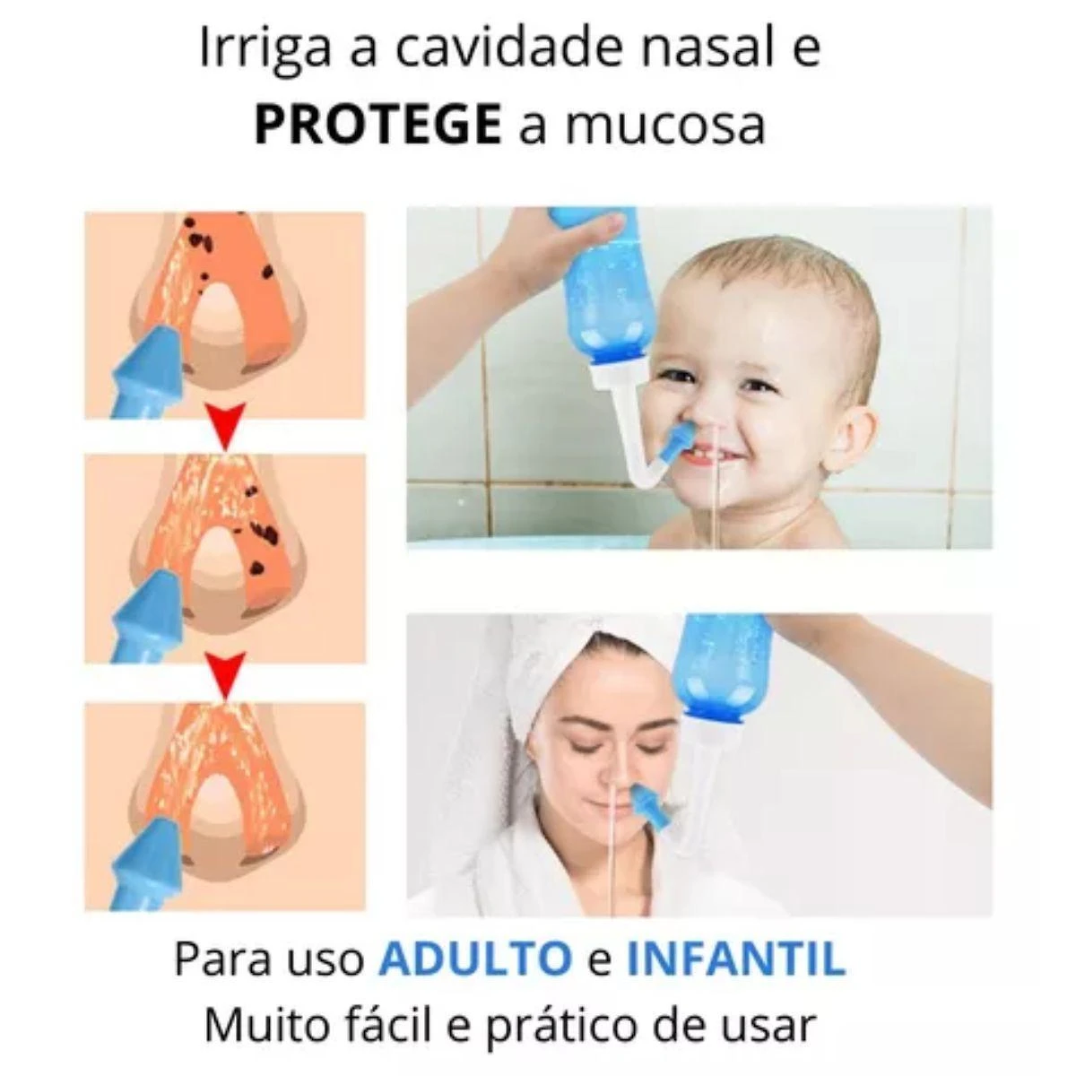 Miniatura Lavagem Nasal Neutra Para Bebê