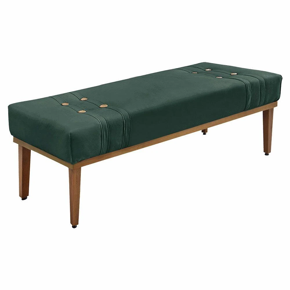 Calçadeira Recamier Queen 1,60m Gênova Verde Floresta