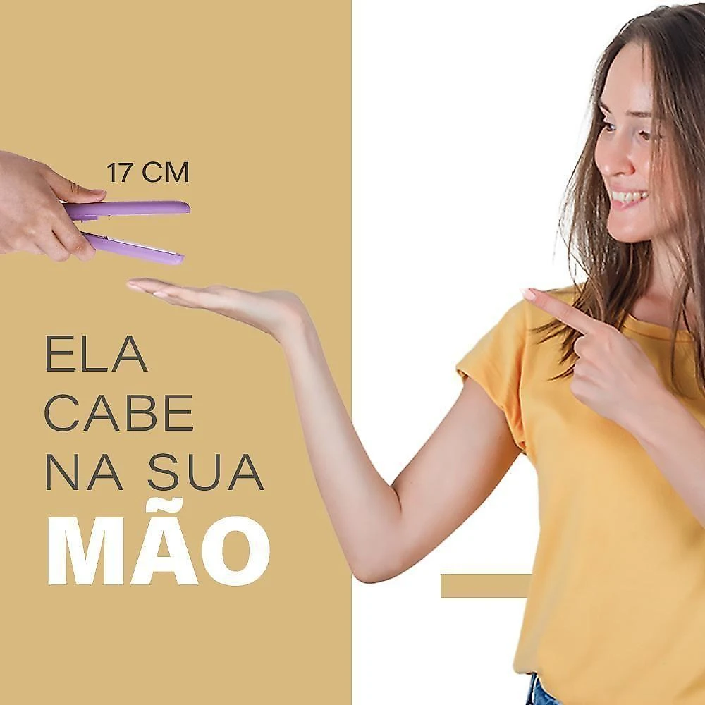 Mini Chapinha Portátil Prancha Alisadora De Cabelo De Bolsa 110V