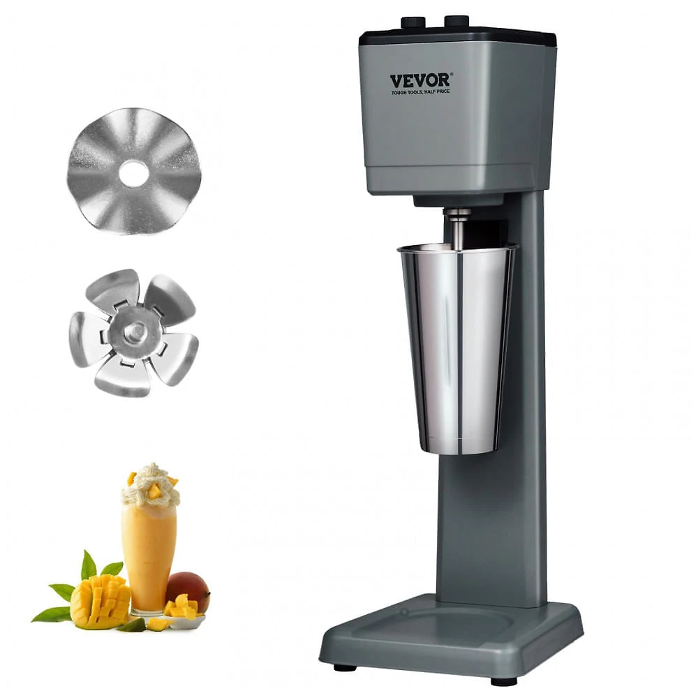 Mixer de Milkshake VEVOR Inox 820ml 3 Velocidades Misturador Comercial 110V