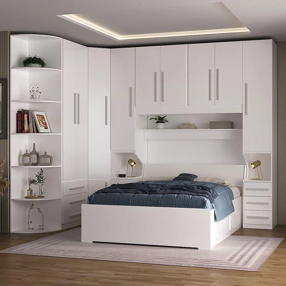 Dormitório De Casal Completo 1219 Branco