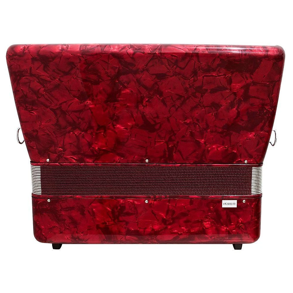 Acordeon TA-12009 120 Baixos 41 Teclas com 7 Registros no Teclado Vermelho Vanral