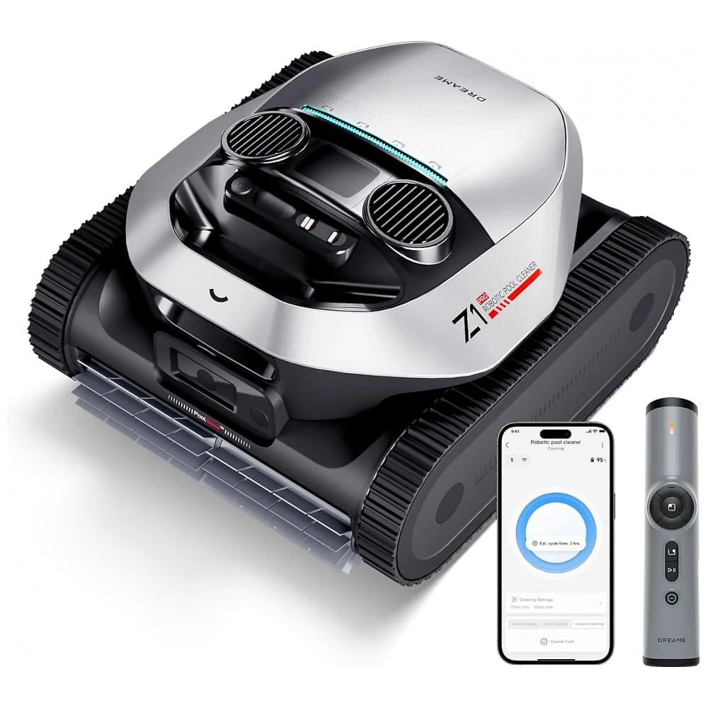 Robô Aspirador para Piscinas AIPER Scuba X1 Pro Max, Preto e Cinza, Mapeamento Inteligente, Roteiro Adaptativo, Dupla Filtração, Modelo 2025﻿