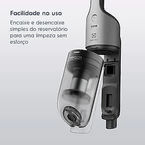 Aspirador de Pó Vertical Sem Fio Electrolux Cyclonic Power ERG018 90W 2em1 Cinza