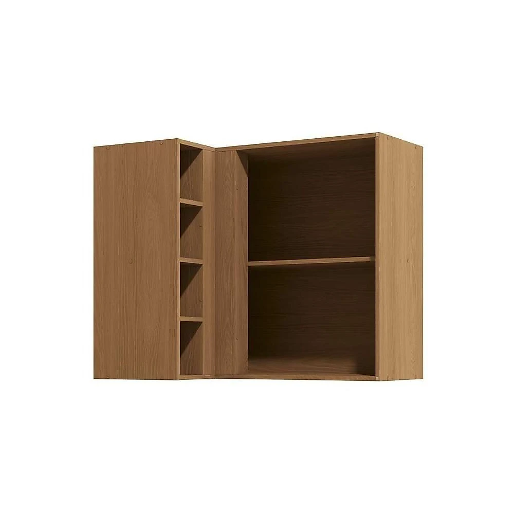 Armário Aéreo Cozinha Vibra 98CM 1 Porta MDF-MDP Bater Canela e Verde Pistache Kappesberg