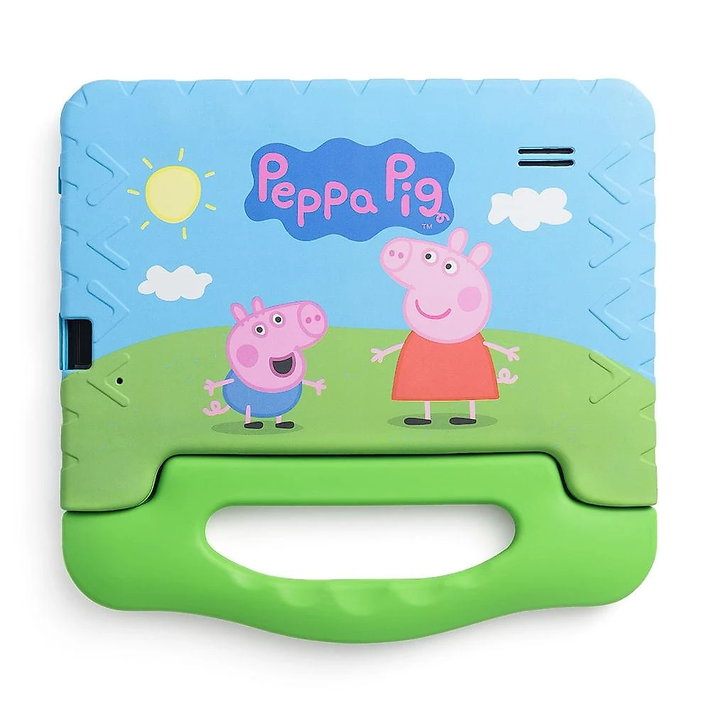 Tablet infantil peppa pig com controle parental 4gb ram + 64gb + tela 7 pol + case + wi-fi + android 13 + quad core multi - nb420 multicolor