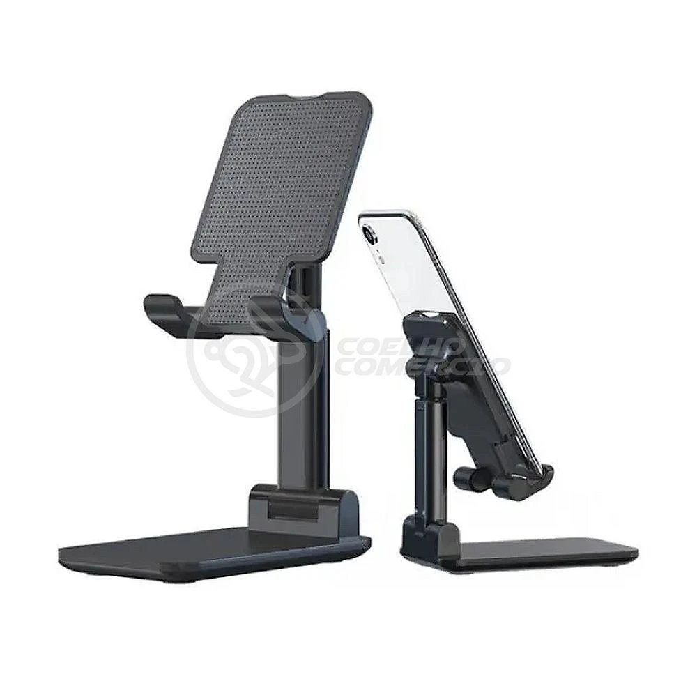 Suporte Para Celular De Mesa Ajustável Preto