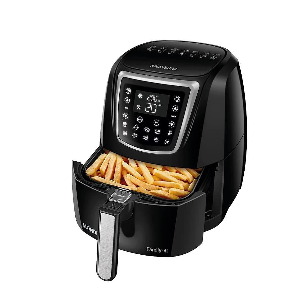 Fritadeira sem Óleo Air Fryer Mondial AFN-40-DI 4L Painel Digital 10 Funções Antiaderente 110V