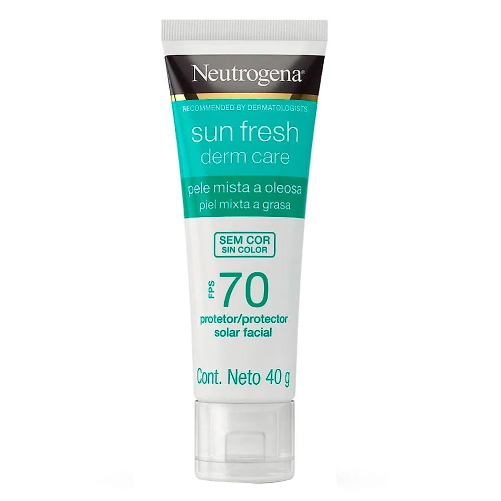 Protetor solar neutrogena sun fresh derm care facial fps70 40g