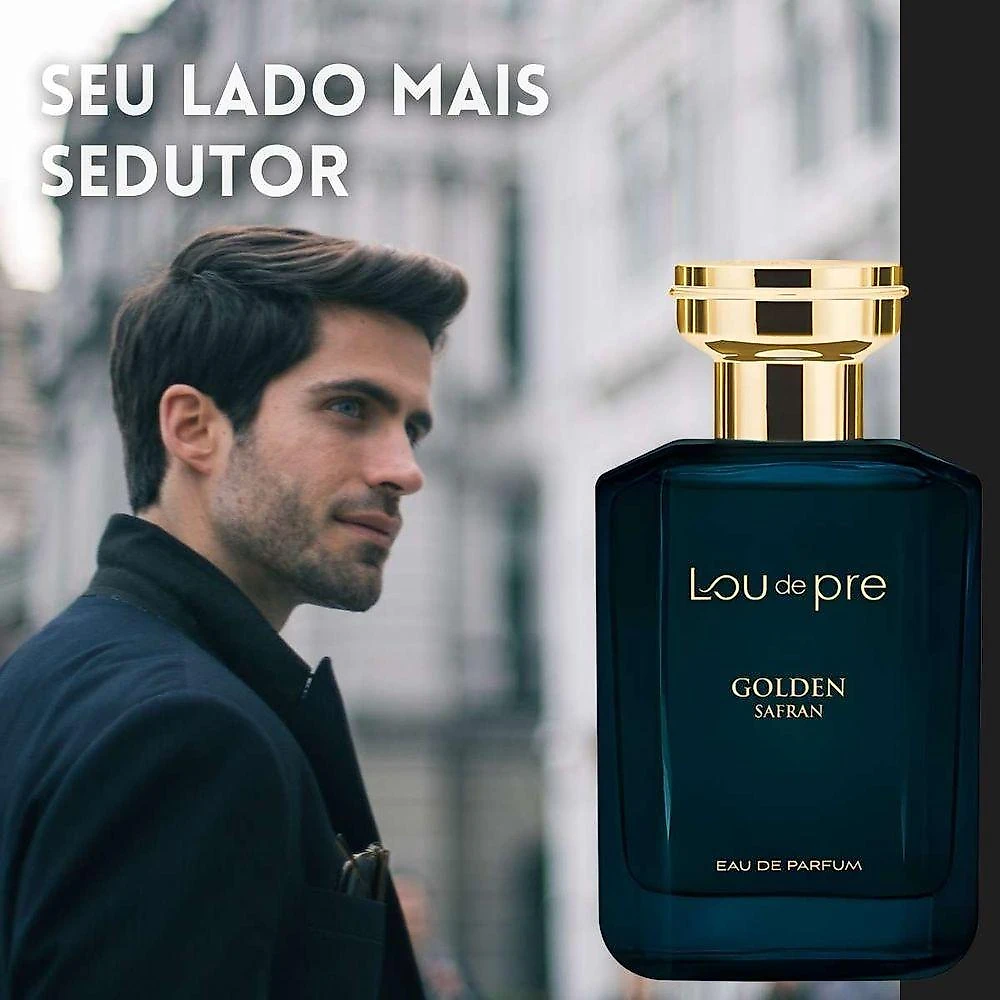 Perfume Masculino Lou de Pre Golden Safran Eau de Parfum 90ML La Rive