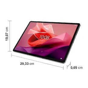 Miniatura Tablet Lenovo P12 com Tela 12.7" LCD 3K, 128GB, Wi-Fi, Câmera 13MP e 8MP, Android 13, 4GB de memória RAM e processador Octa-Core – Prata