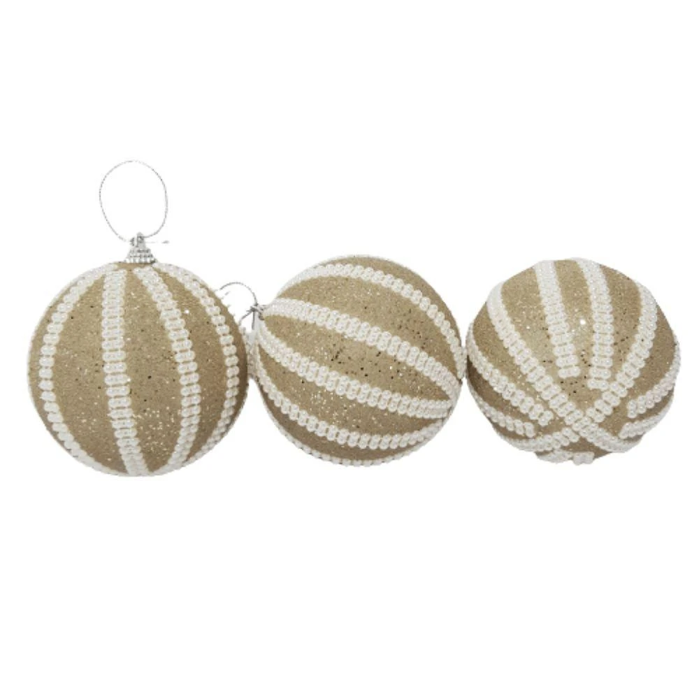 Bola De Natal Kit Com 3 Unidades Kit 3 Pçs.