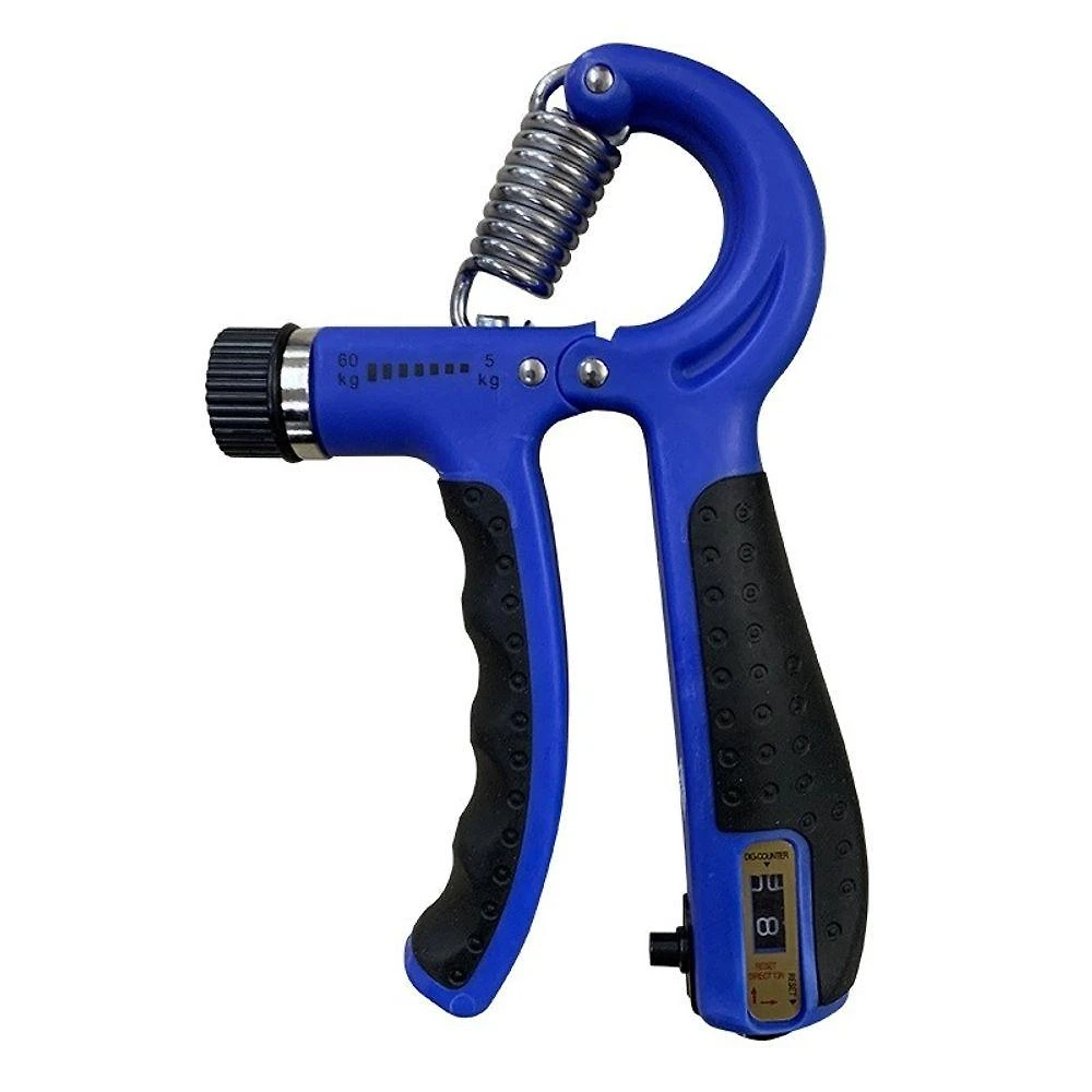 Hand Grip Modelo 2 com Ajuste de 5 a 60kg para Força do Antebraço e dos Dedos Azul OEM