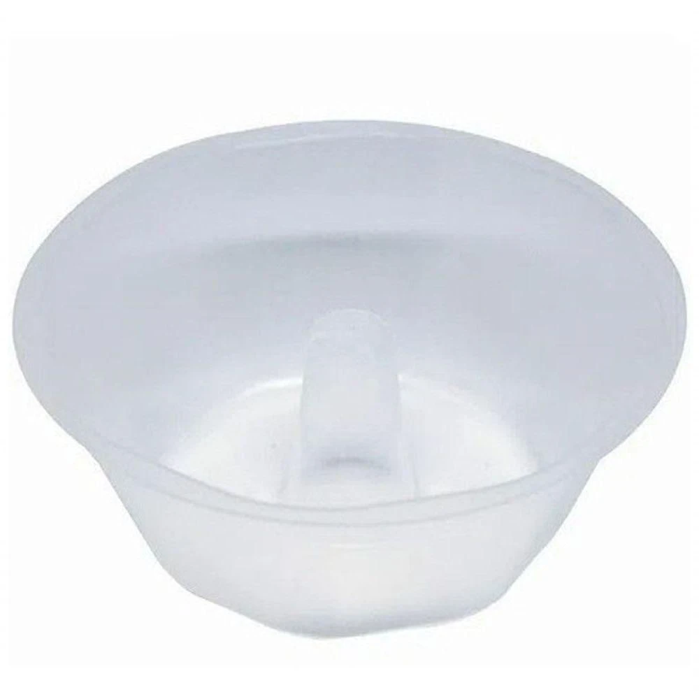 Forma Mini Pudim 120ML Descartável com Tampa Forneável em Plástico Transparente Higipack