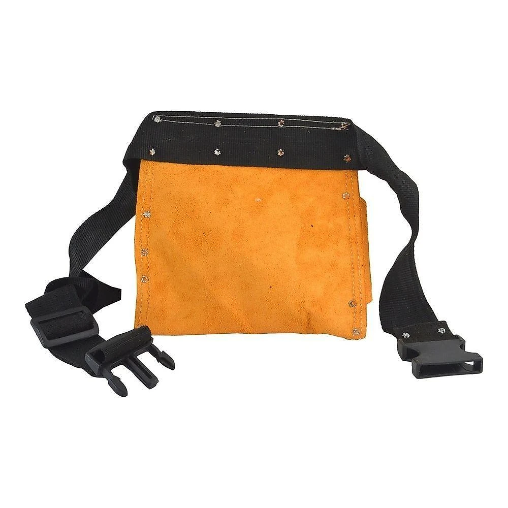 Cinturão para Ferramentas 5 Bolsos Profissional em Tecido Resistente e Couro Reforçado Famastil