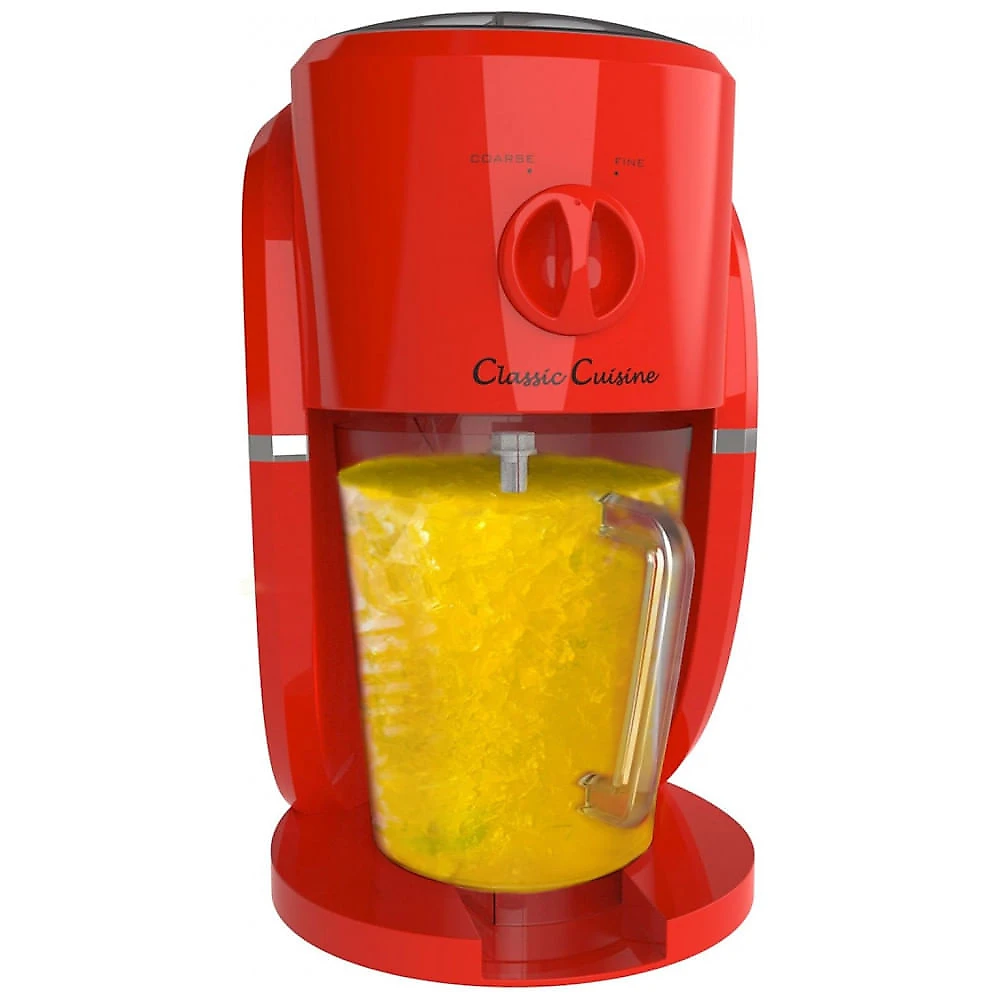 Máquina de Raspadinha Slush Classic Cuisine Vermelha 1,1L 2 Velocidades Manual 120V