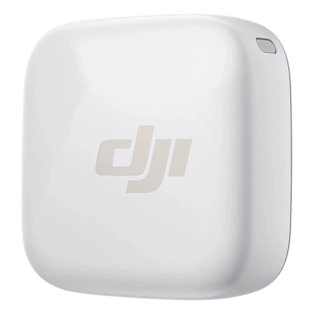 Microfone sem Fio DJI Digital Mic Mini Transmissor Alcance 250M 2.4 Ghz Branco Ártico