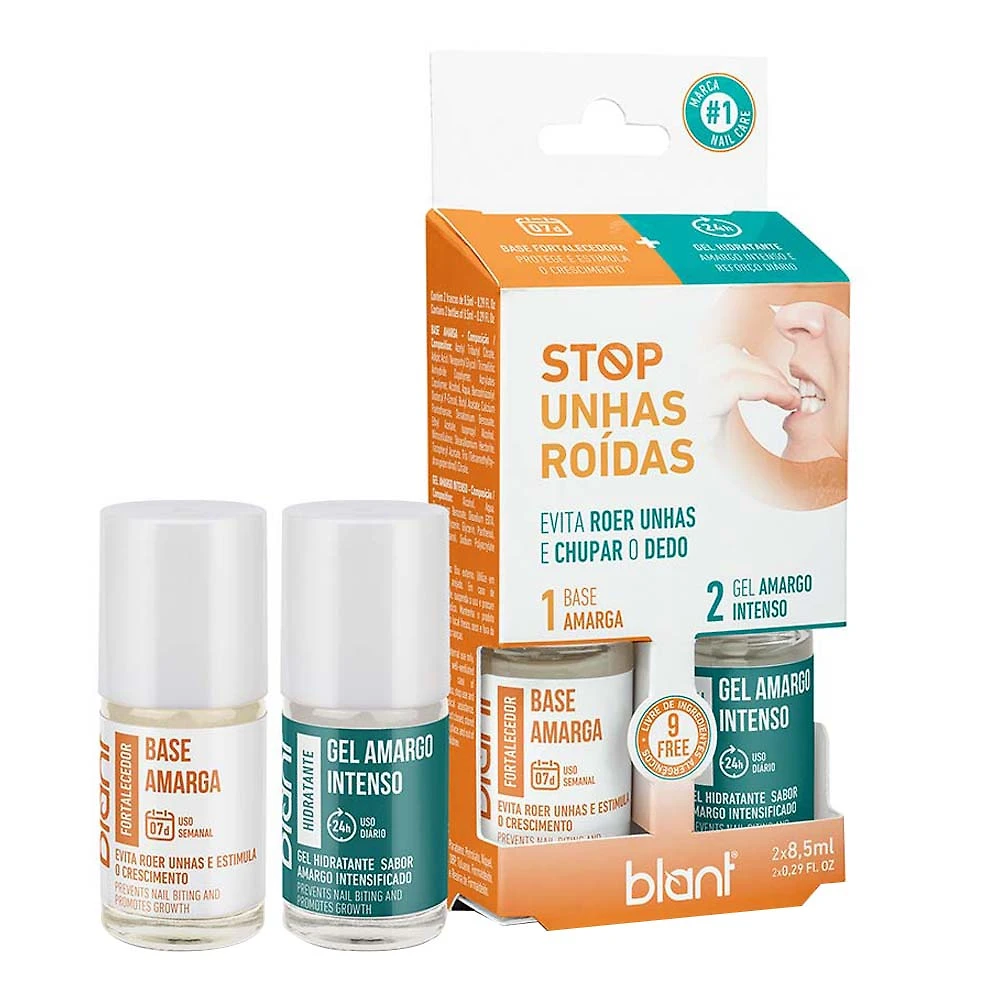 Blant Stop Unhas Roídas Kit - Base + Gel