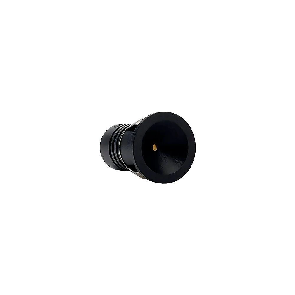 Spot De Embutir Nordecor Auko Ono Mini Redondo Led Alto Irc 90 1w Bivolt Preto 3000k Luz Amarela 6533