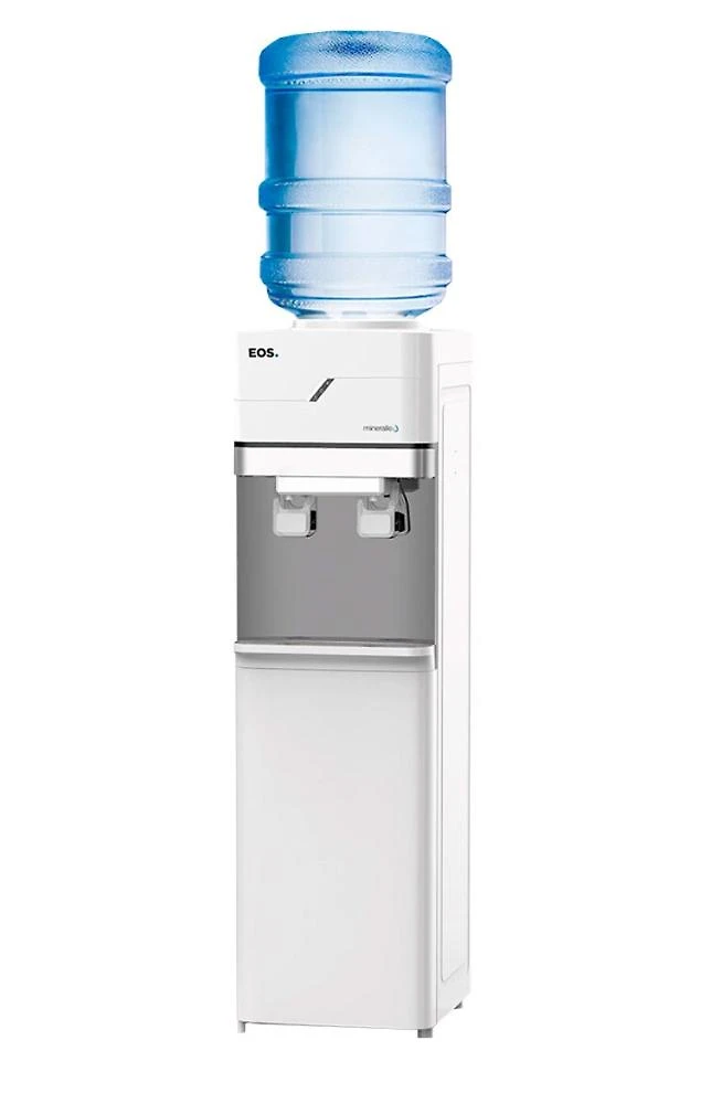 Bebedouro de Coluna para Garrafão com Armário EOS Mineralle Compressor Branco EBC01BCA 220V