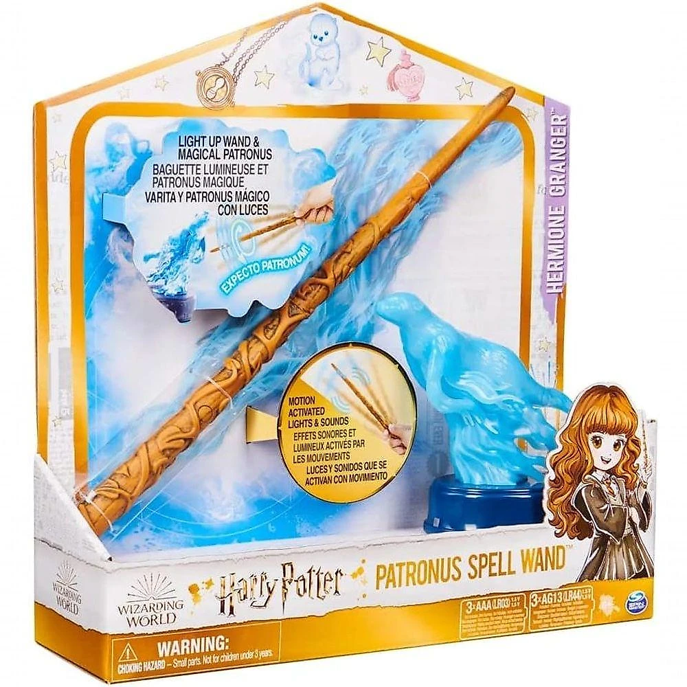 Varinha Mágica Varinha Patrono Hermione Brilha no Escuro Revela Patrono Lontra Marrom Sunny