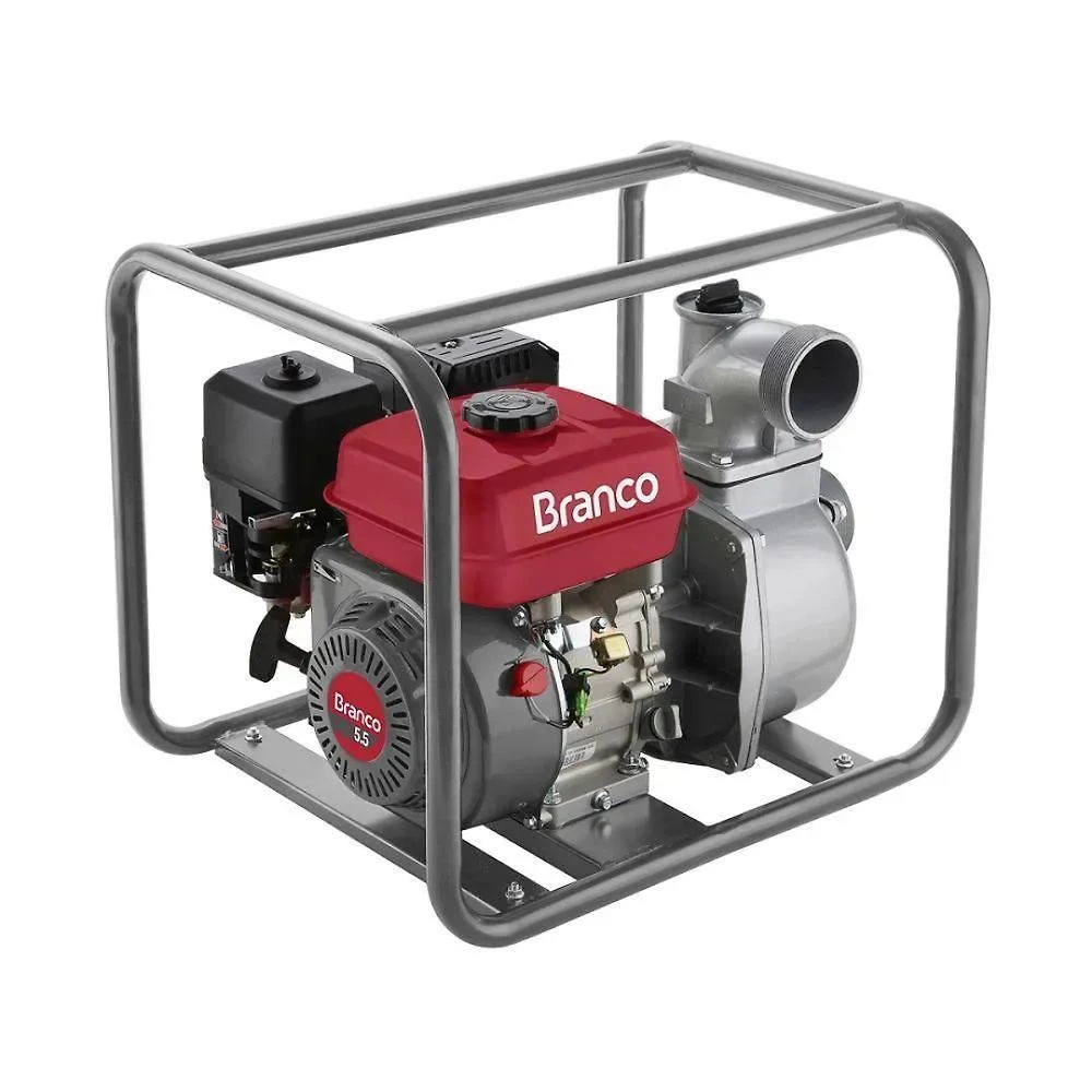 Motobomba Centrífuga a Gasolina B4T 710L Alta Vazão 36000L-H Motor 4 Tempos Branco