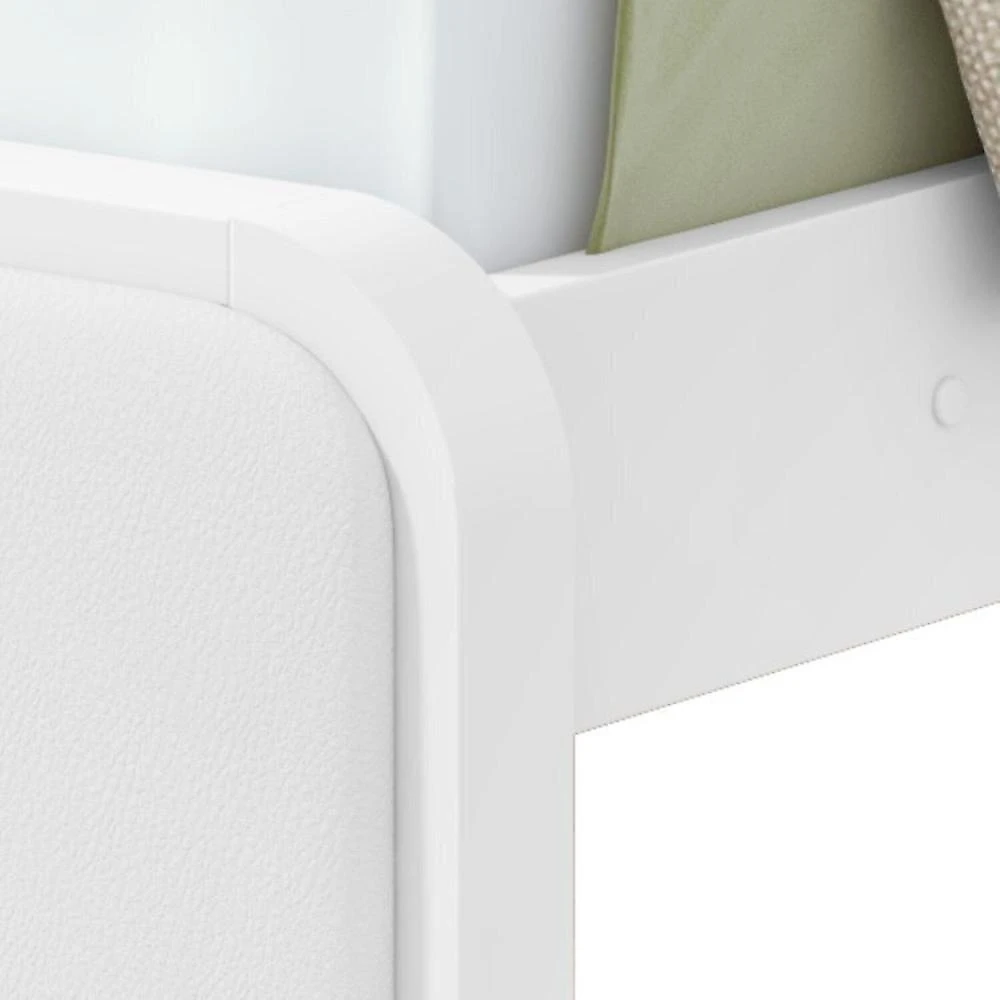 Quarto Infantil com 2 Camas de Solteiro Loop e 1 Cômoda Maggiore Quarto Infantil com 2 Camas de Solteiro Loop e 1 Mesa de Cabeceira Maggiore Branco
