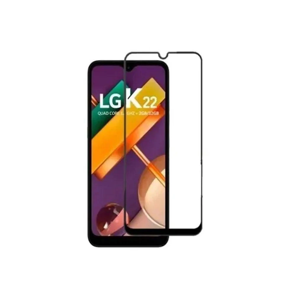Película De Vidro 3d 4d 5d Para Lg K22 - Cor Preta