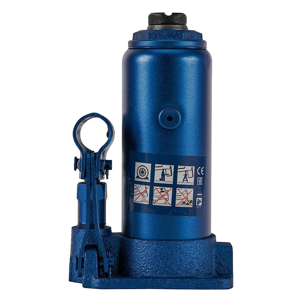 Macaco hidráulico garrafa 2t stels 5112155 com maleta elevação 181-345mm aço