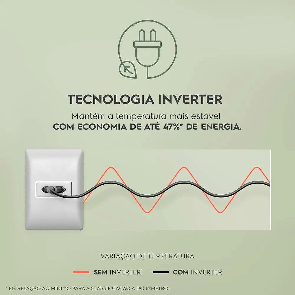Geladeira 2 Portas Electrolux Frost Free Inverter 480 Litros Efficient - IT70B Preto - Bivolt