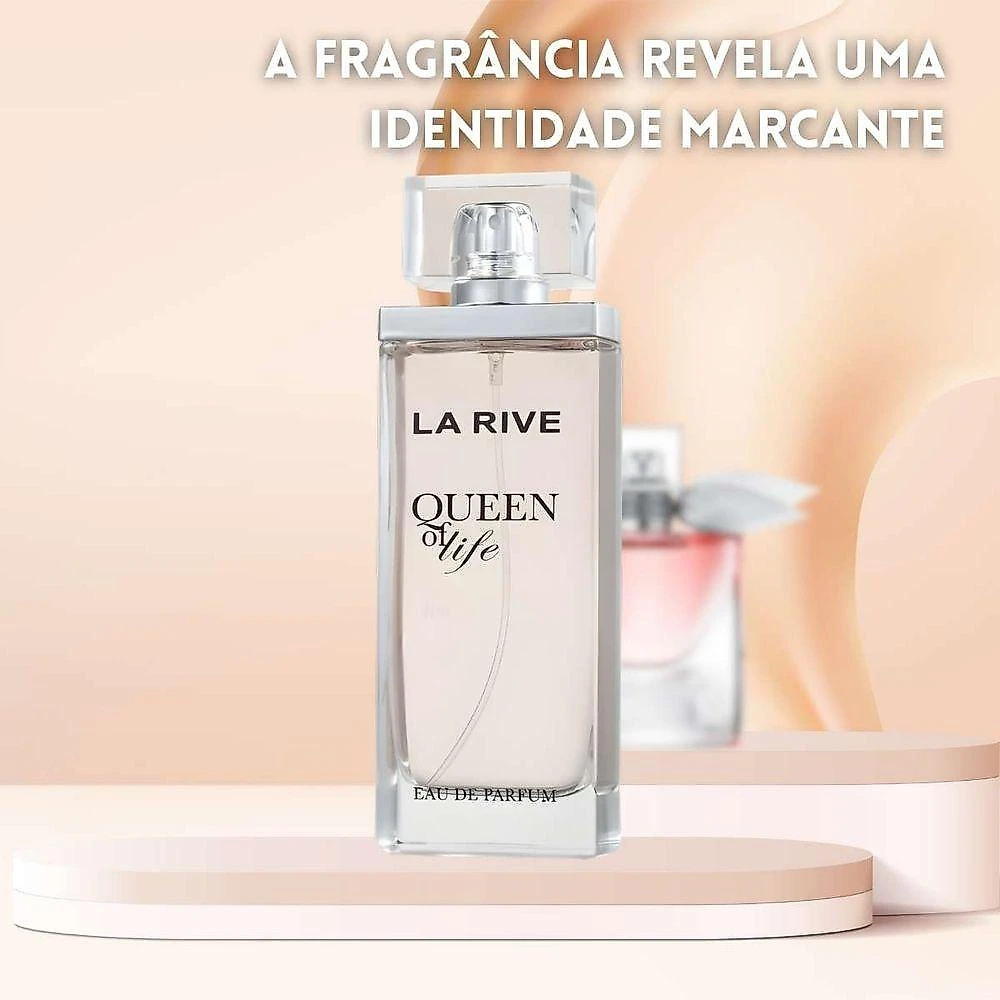 Perfume Queen Of Life Feminino Eau de Parfum Floral Frutado 75ML La Rive